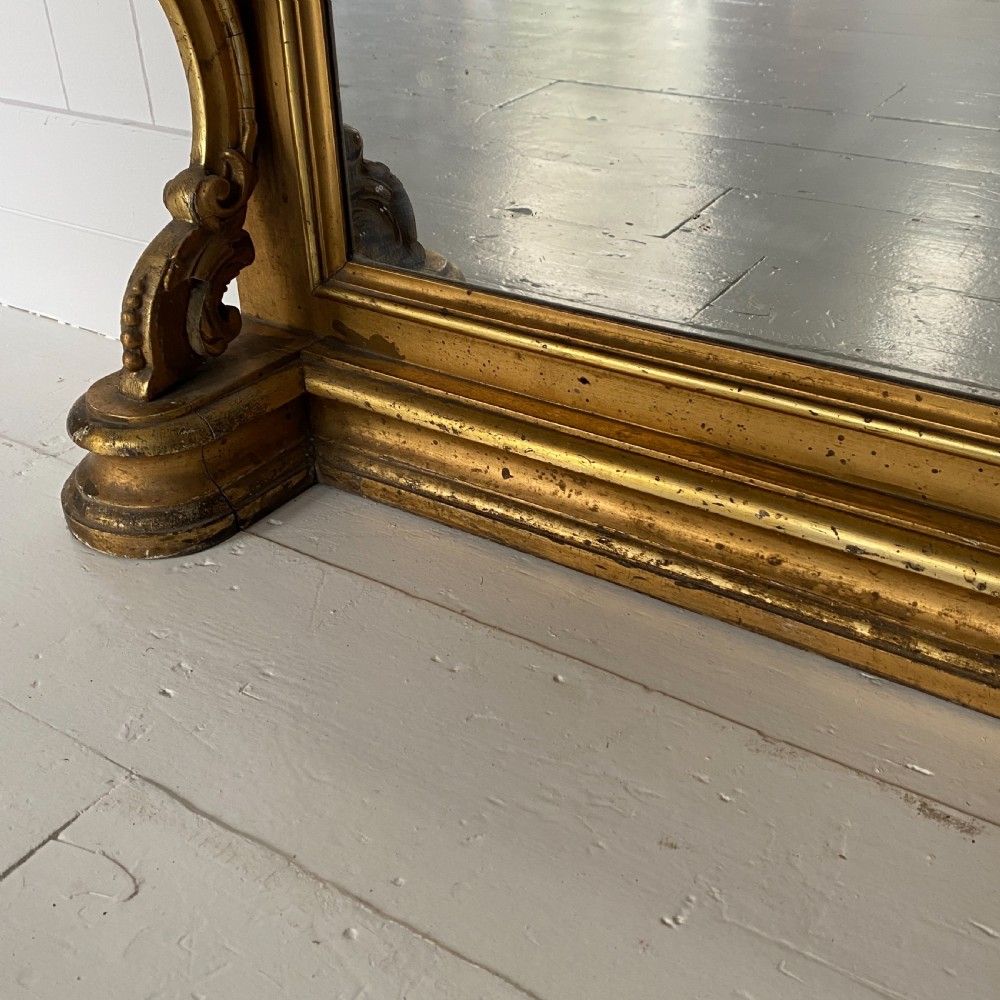 Giltwood and Marble Pier Console Table View IV
