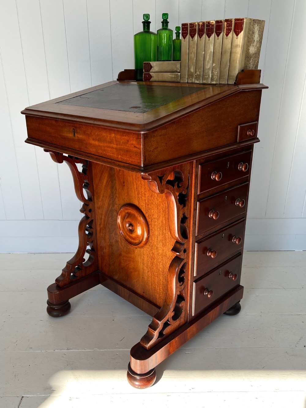 Victorian Mahagony Davenport Desk View IX