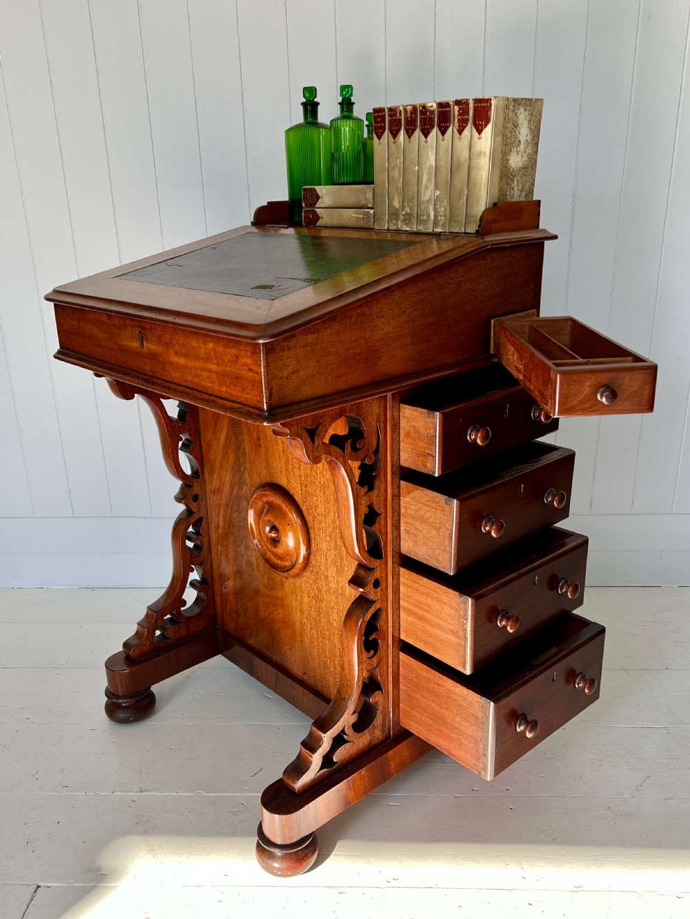 Victorian Mahagony Davenport Desk View V