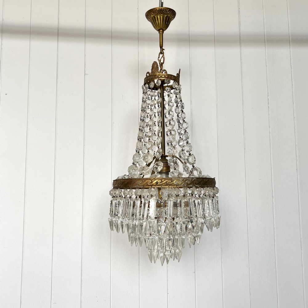 A Tent and Tiered Vintage Chandelier View II