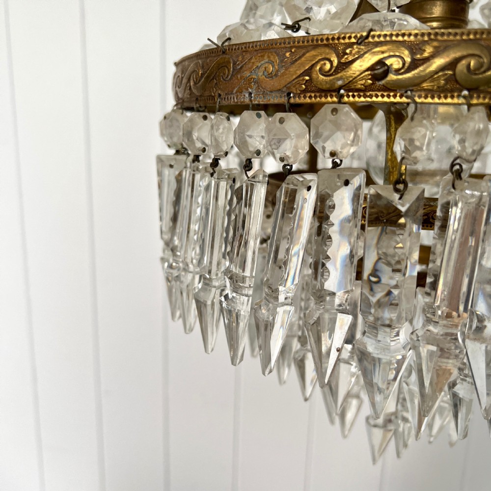 A Tent and Tiered Vintage Chandelier View III