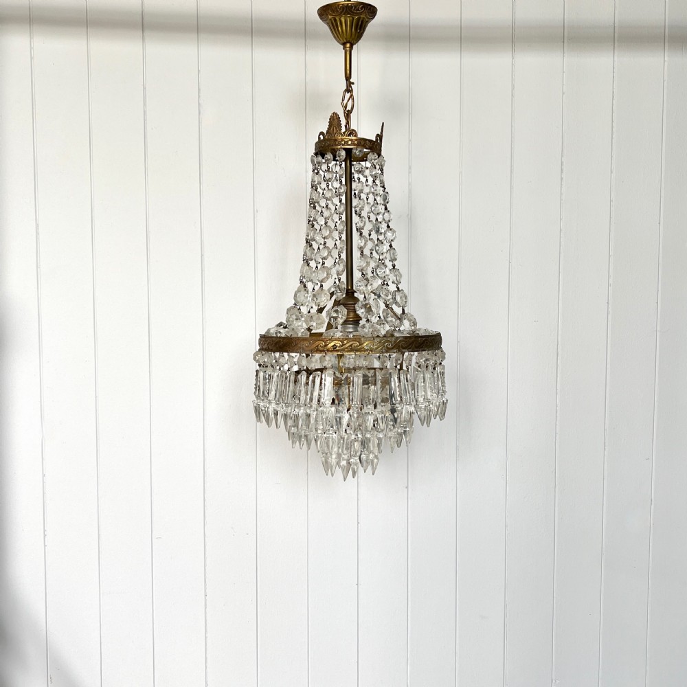 A Tent and Tiered Vintage Chandelier View V