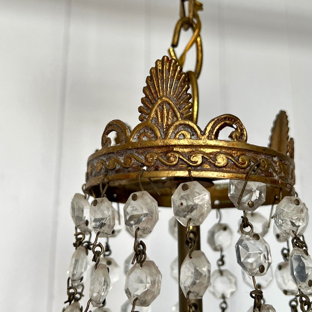 A Tent and Tiered Vintage Chandelier View VI