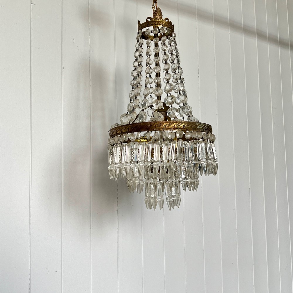 A Tent and Tiered Vintage Chandelier View VII