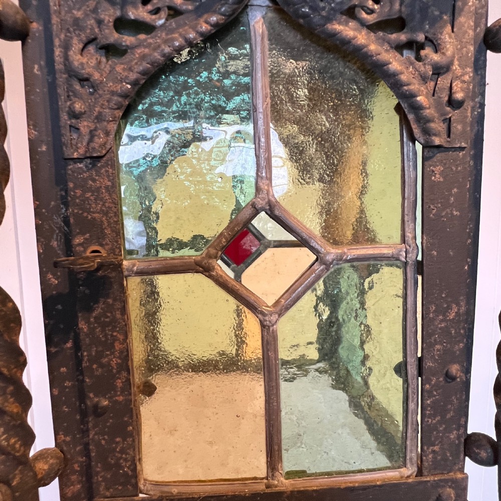 A Stained Glass Hall or Porch Lantern View VIII