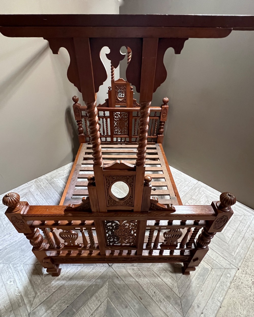 Grand Colonial Teak Tester Bed View III