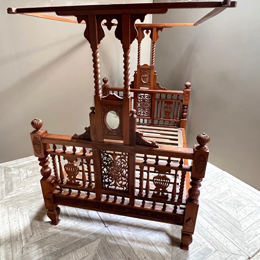 Grand Colonial Teak Tester Bed View VIII