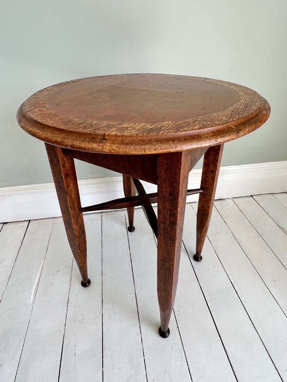 Pair of Early C20th Oak Lamp or Display Tables View VI