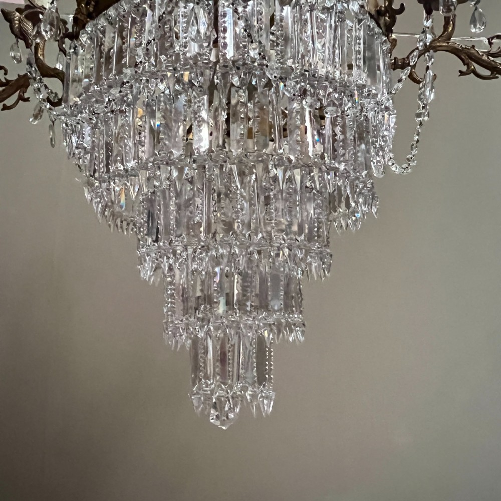 Empire Style Tent and Bag Crystal Chandelier View III