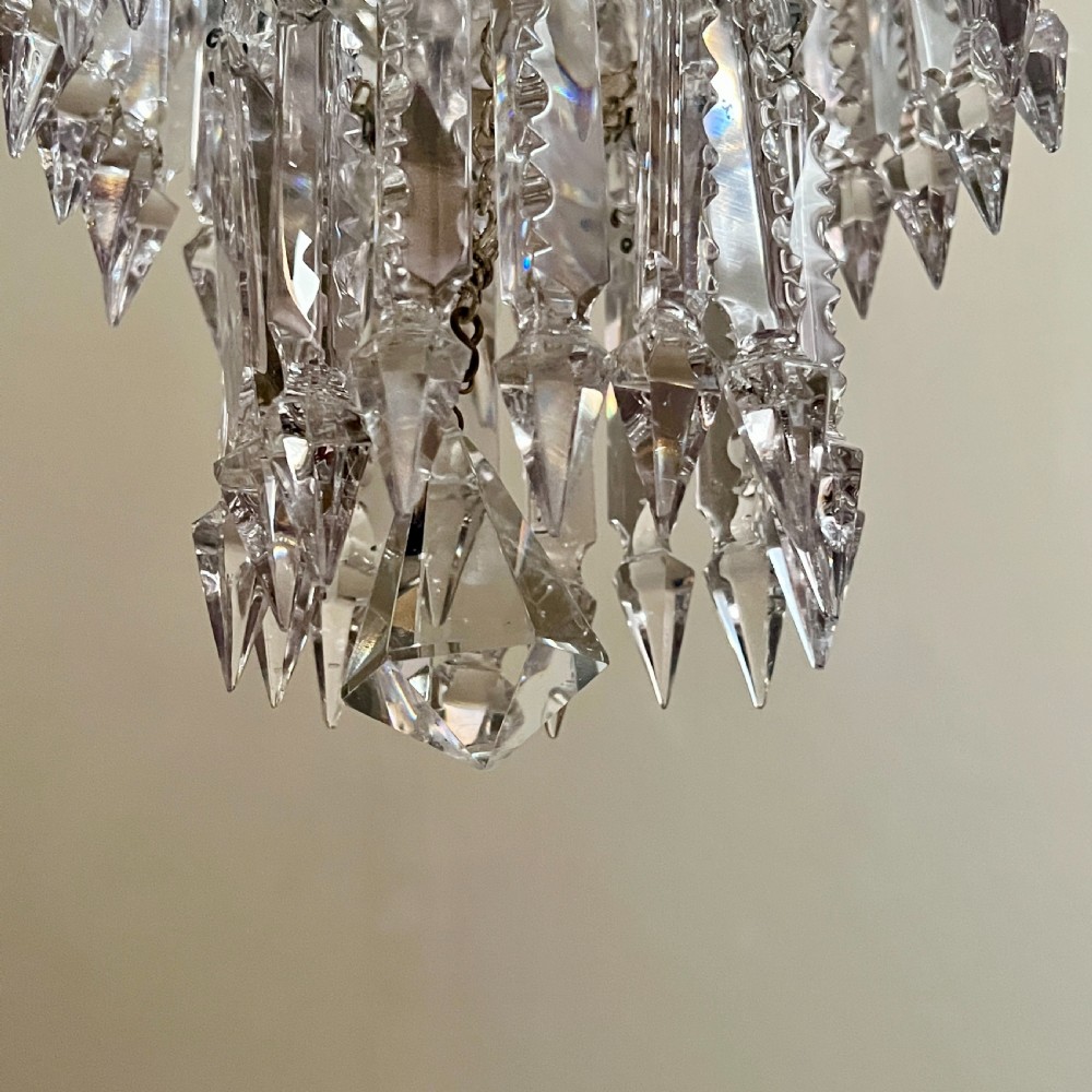 Empire Style Tent and Bag Crystal Chandelier View IV