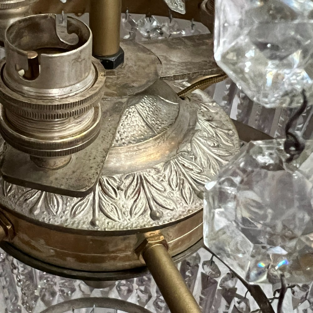 Empire Style Tent and Bag Crystal Chandelier View VI