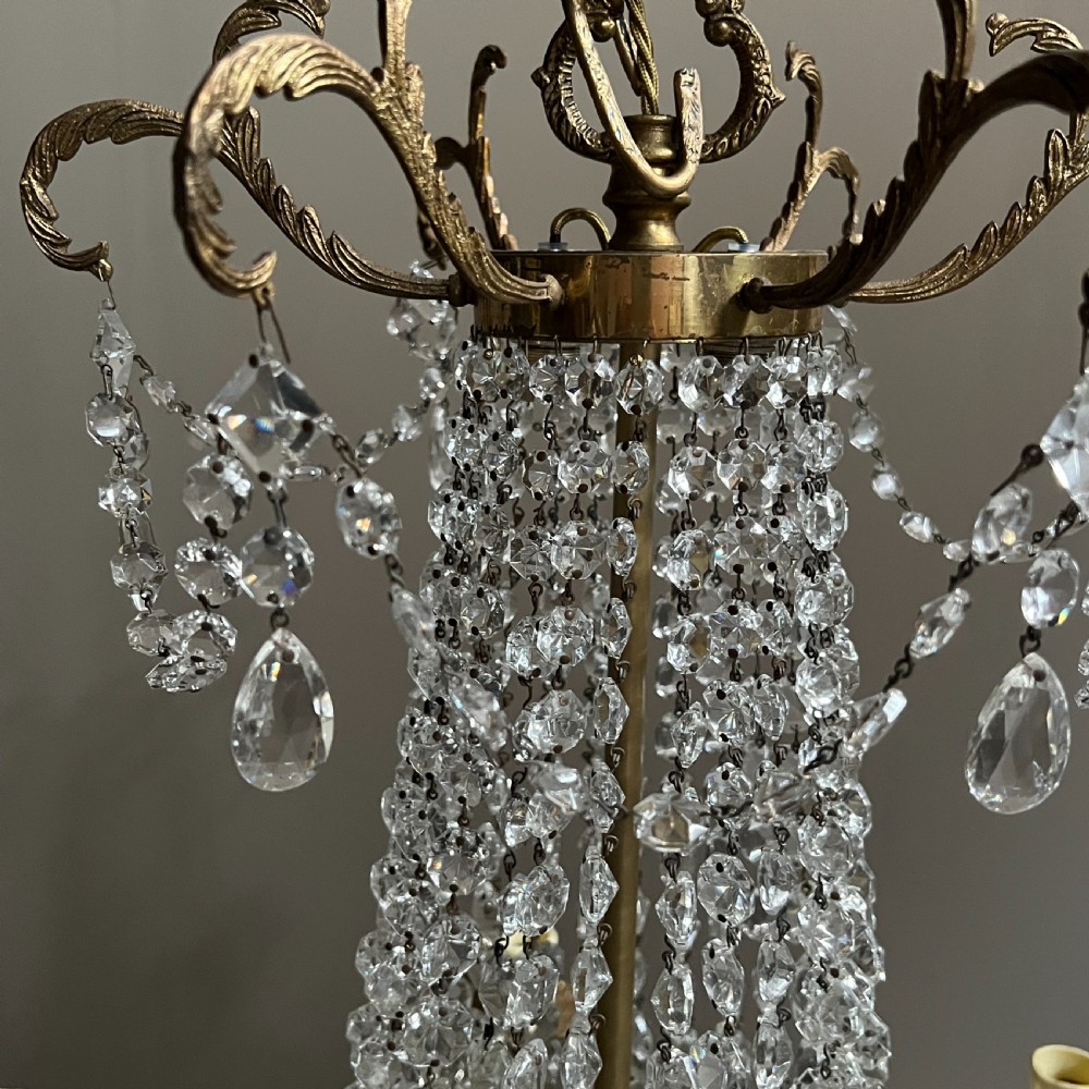 Empire Style Tent and Bag Crystal Chandelier View VIII