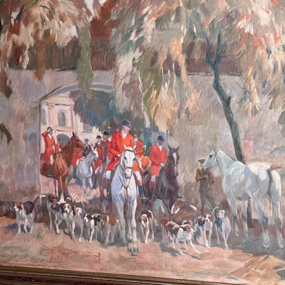 The Meet Oil Painting By Georg Lebrecht (1875 - 1945) View V