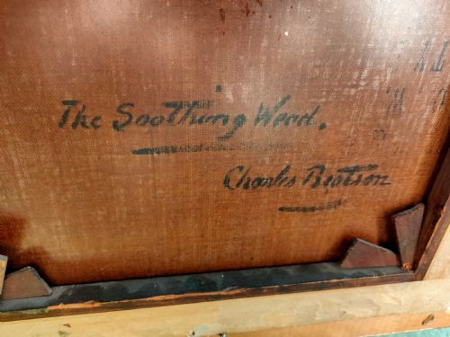 19TH CENTURY PORTRAIT THE SOOTHING WEED OIL PAINTING - ADDITIONAL PHOTO 7
