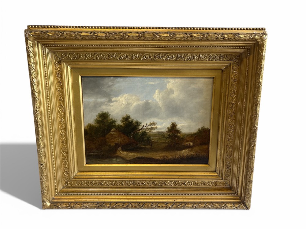  Farm Landscape, Oil on Canvas in a Gilded Frame by Pat Nasmyth 1837