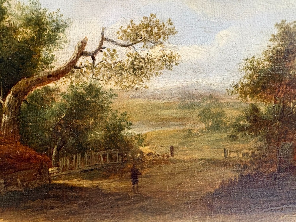  Farm Landscape, Oil on Canvas in a Gilded Frame by Pat Nasmyth 1837 View V