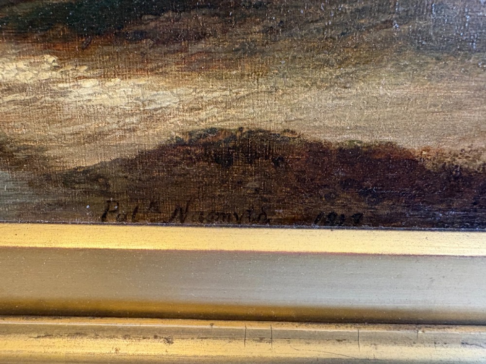  Farm Landscape, Oil on Canvas in a Gilded Frame by Pat Nasmyth 1837 View VI