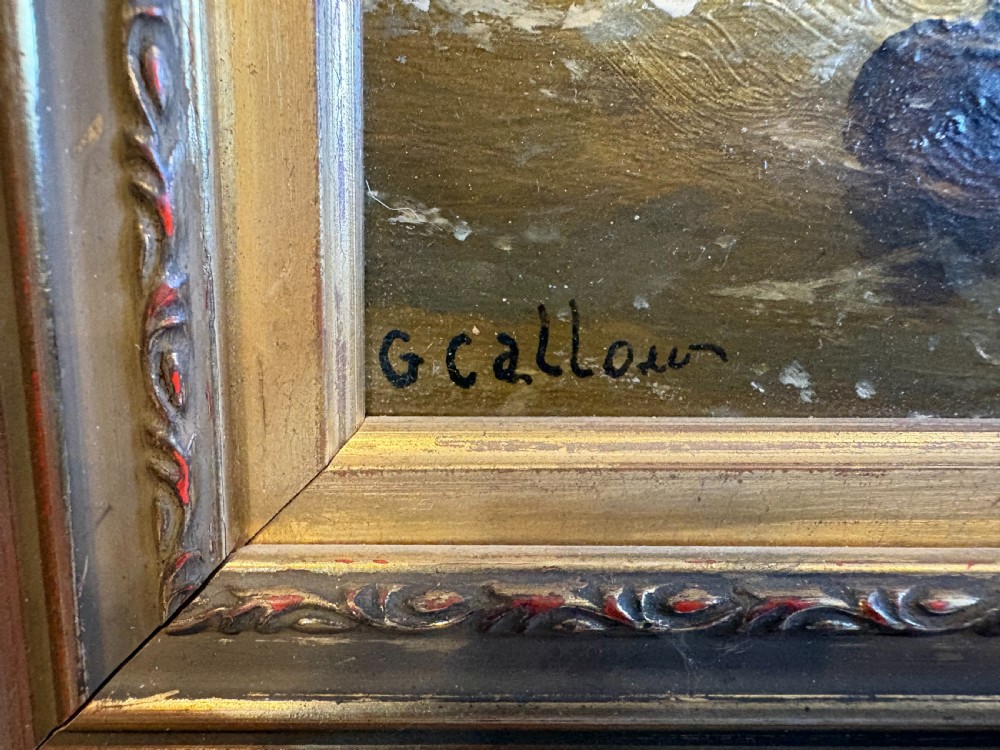 Oil Seascape of Sailboats by George Callow (1829-1875) View IV