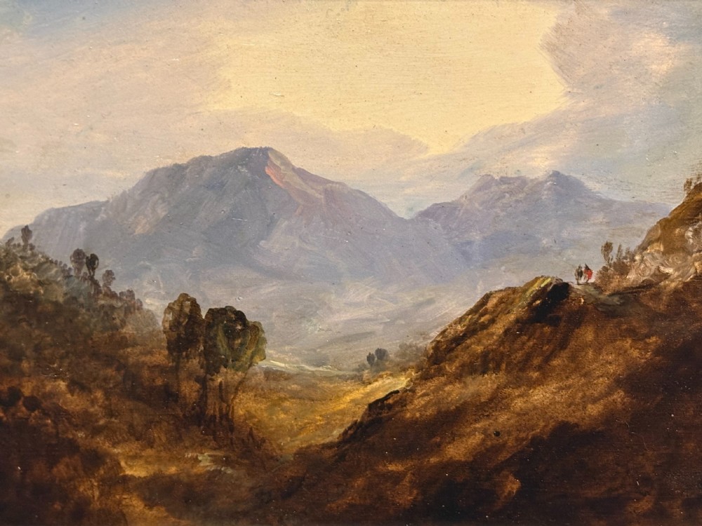 Oil Painting of Pass of Fell Over Highlands by John Wilson Eubank (1799-1847) View V