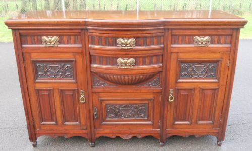 Edwardian Carved Mahogany Sideboard