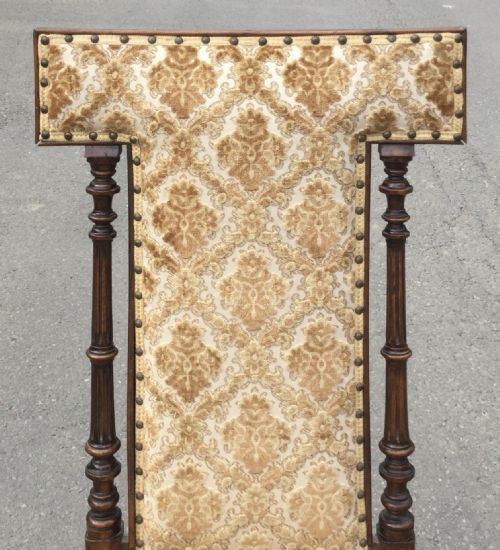 VICTORIAN UPHOLSTERED PRAYER CHAIR - ADDITIONAL PHOTO 1