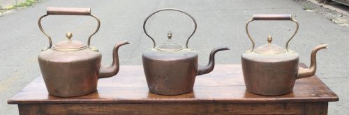THREE VICTORIAN COPPER KETTLES - ADDITIONAL PHOTO 2