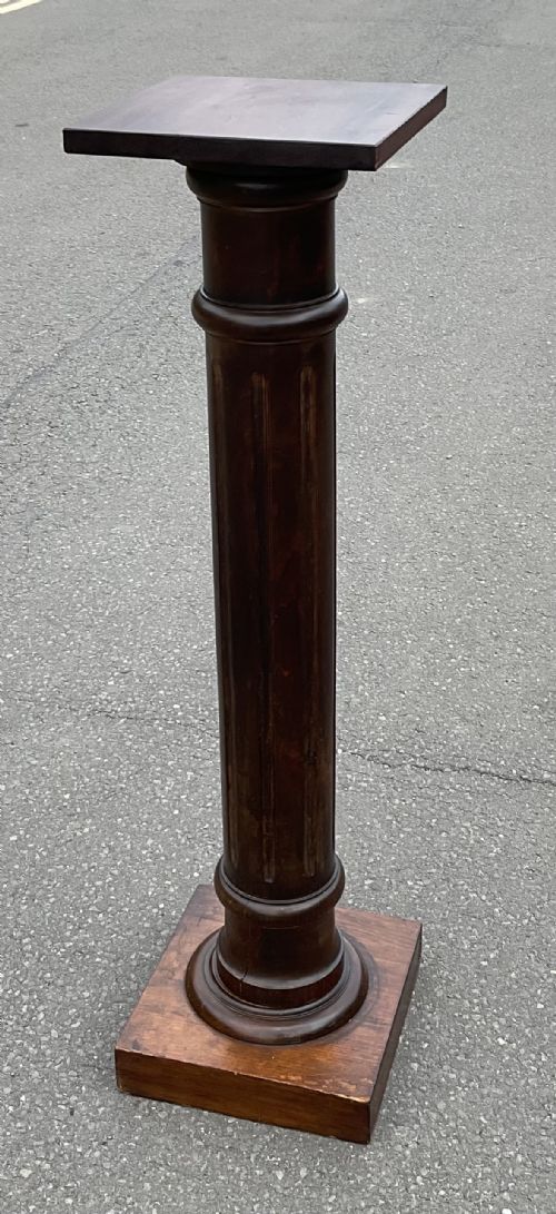Victorian Mahogany Column Plant Stand