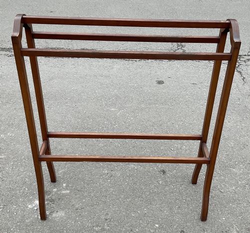 Edwardian Mahogany Five Bar Towel Rail