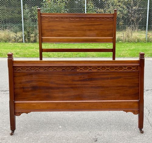 Edwardian Mahogany Double Bed