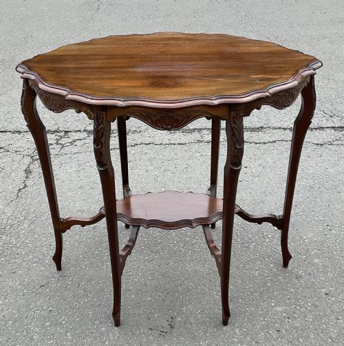 EDWARDIAN MAHOGANY OVAL OCCASIONAL TABLE - ADDITIONAL PHOTO 1