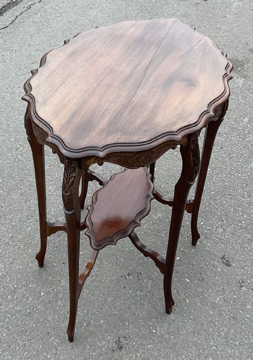 EDWARDIAN MAHOGANY OVAL OCCASIONAL TABLE - ADDITIONAL PHOTO 4