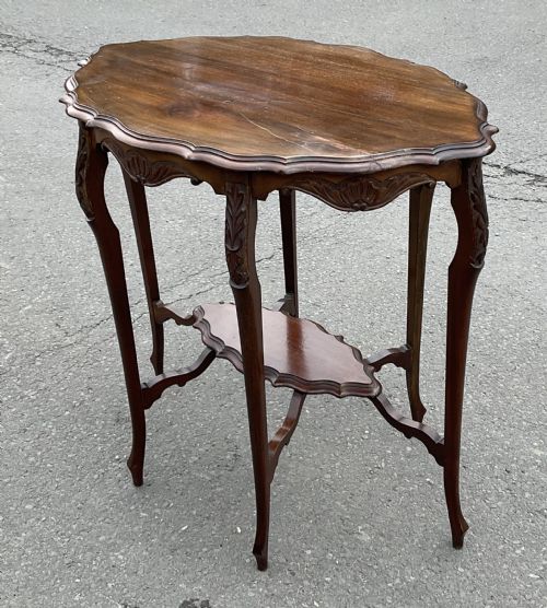 EDWARDIAN MAHOGANY OVAL OCCASIONAL TABLE - ADDITIONAL PHOTO 5