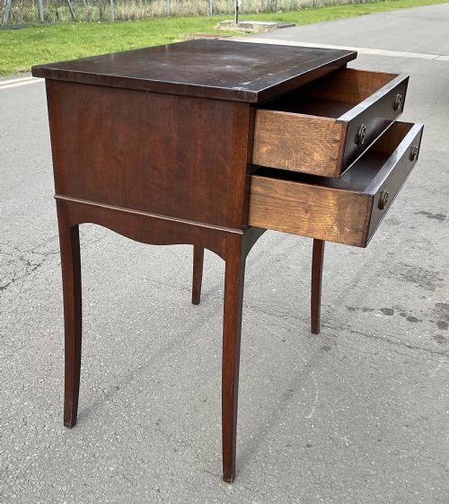 EDWARDIAN MAHOGANY CHEST OF DRAWERS - ADDITIONAL PHOTO 6
