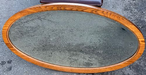 Oval Oak Scottish Wall Mirror