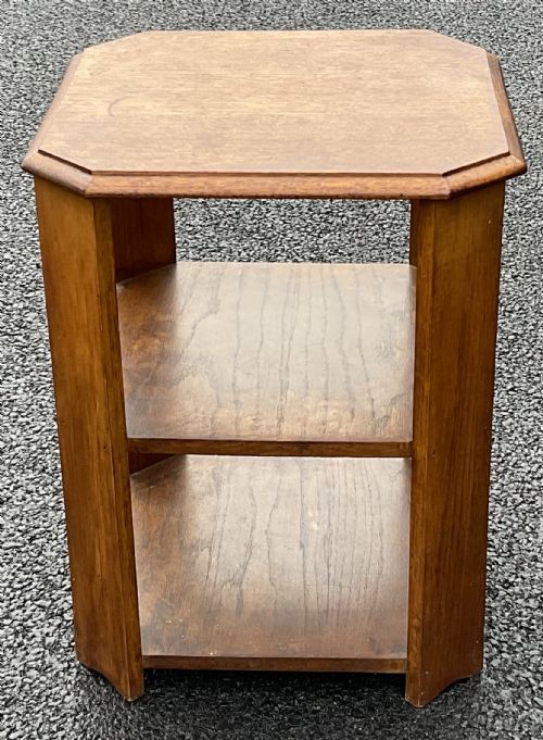 OAK BOOKCASE TABLE - ADDITIONAL PHOTO 2