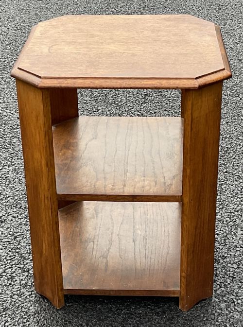 OAK BOOKCASE TABLE - ADDITIONAL PHOTO 4