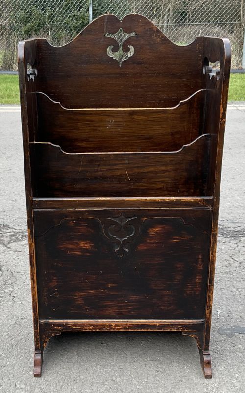 OAK STANDING MAGAZINE RACK - ADDITIONAL PHOTO 2