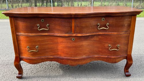 Antique Mahogany Low Chest of Drawers