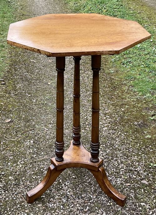 MAHOGANY PEDESTAL TRIPOD TABLE - ADDITIONAL PHOTO 4