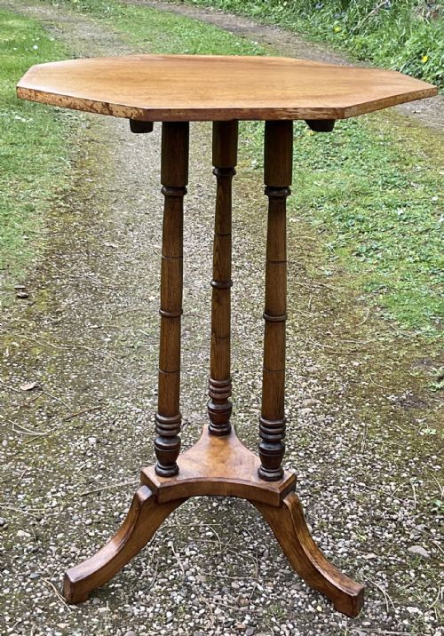 MAHOGANY PEDESTAL TRIPOD TABLE - ADDITIONAL PHOTO 6