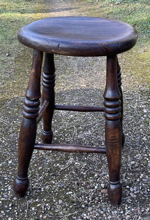 Edwardian Elm Stool
