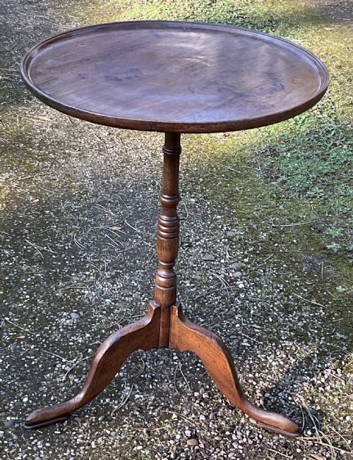 GEORGIAN MAHOGANY DISHTOP TRIPOD WINE TABLE - ADDITIONAL PHOTO 5