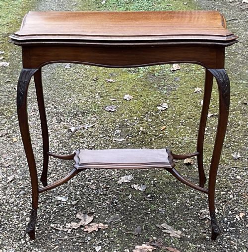 EDWARDIAN MAHOGANY FOLDOVER CARD TABLE - ADDITIONAL PHOTO 1