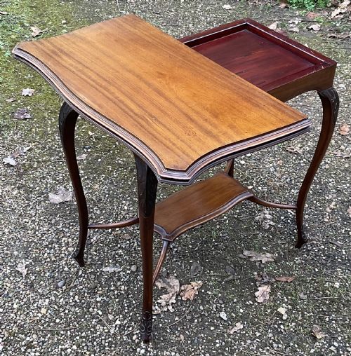EDWARDIAN MAHOGANY FOLDOVER CARD TABLE - ADDITIONAL PHOTO 2