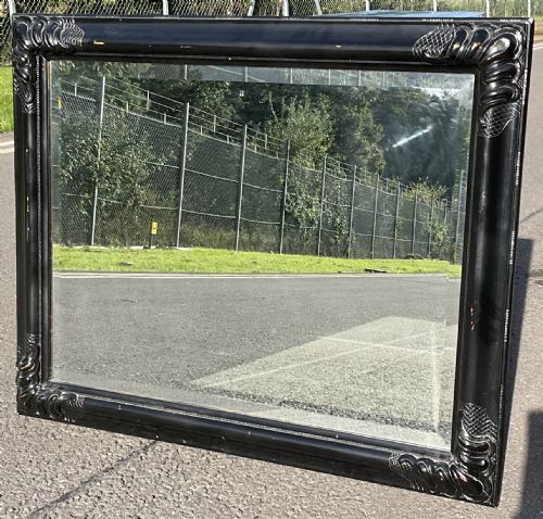 Victorian Ebonized Overmantel Mirror
