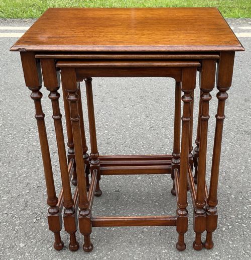 Georgian Style Mahogany Nest of Three Tables