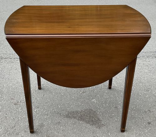 GEORGIAN INLAID MAHOGANY PEMBROKE TABLE - ADDITIONAL PHOTO 2