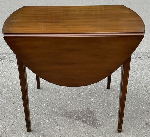 GEORGIAN INLAID MAHOGANY PEMBROKE TABLE - ADDITIONAL PHOTO 4