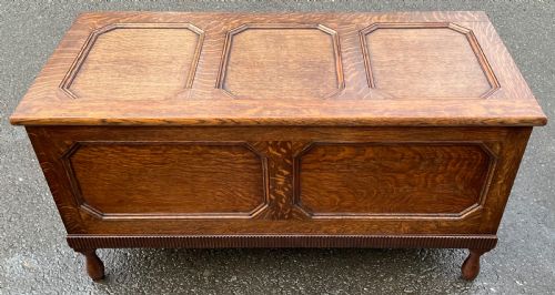 Panelled Oak Blanket Chest