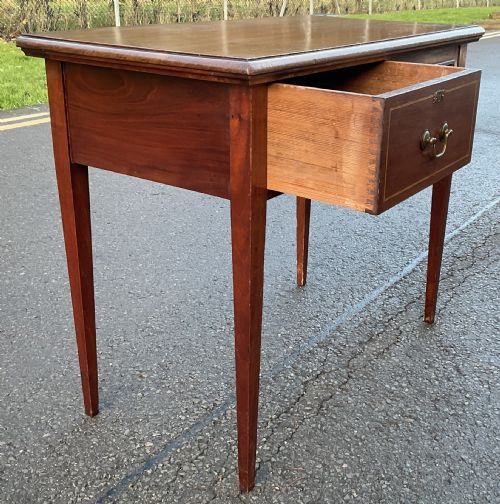 EDWARDIAN MAHOGANY WRITING TABLE - ADDITIONAL PHOTO 7